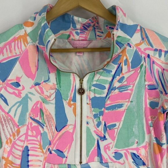 Lilly Pulitzer Shirt Out To Sea Print Skipper Popover - Picture 2 of 7